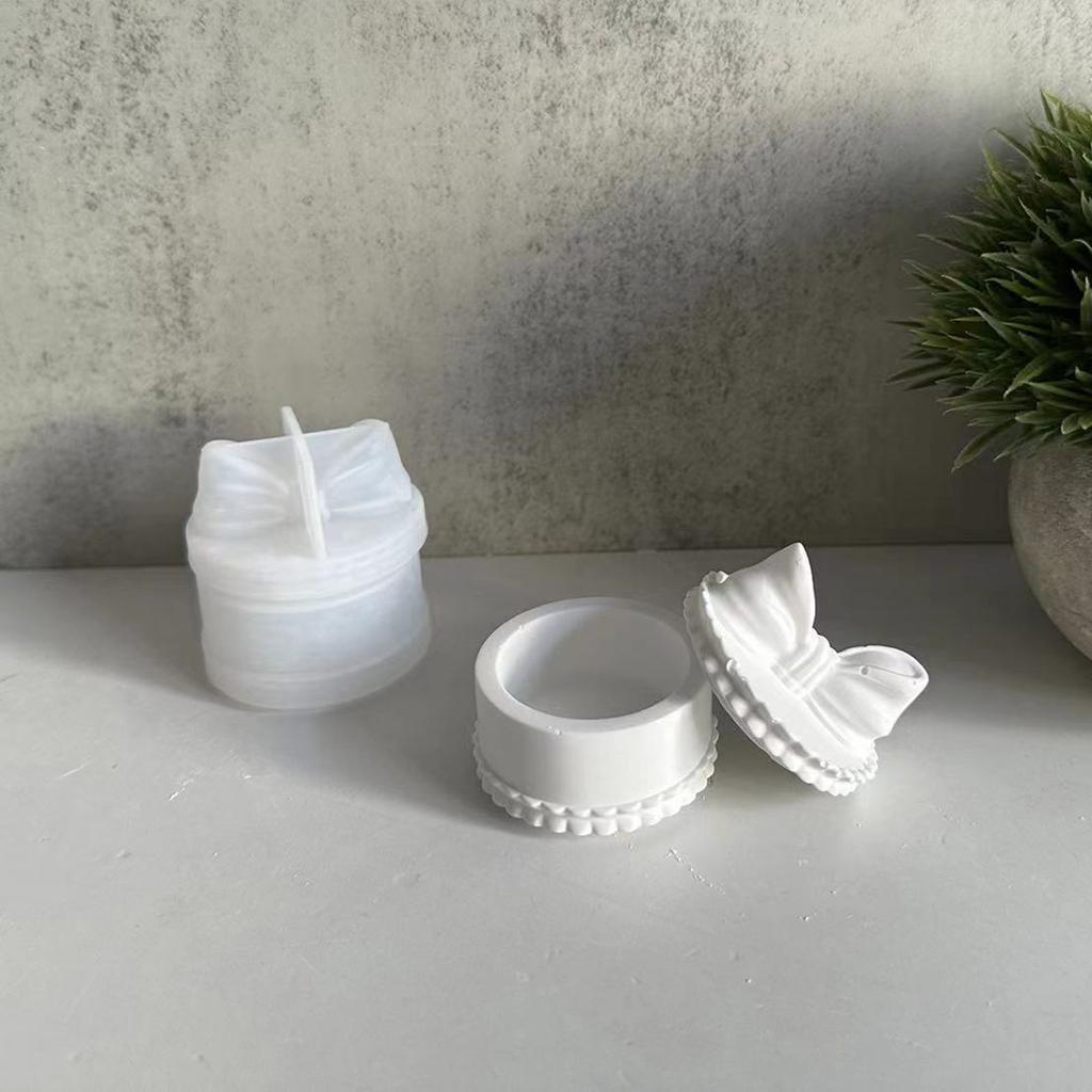 Форма для хранения баночек с бантом, органайзер для ювелирных изделий, силиконовая форма, коробка для хранения бетонной штукатурки, формы для организации энтузиастов