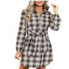 Casual  Shirt Dress Autumn Women Long Sleeve Maxi Dresses Laides Turn-down Collar Office Dresses