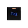 12V Blue Orange Light Latching Momentary Push Switch 22 X 22mm For Toyota Prado 150 Series Camry Hiace Corolla RAV4 Land Cruiser