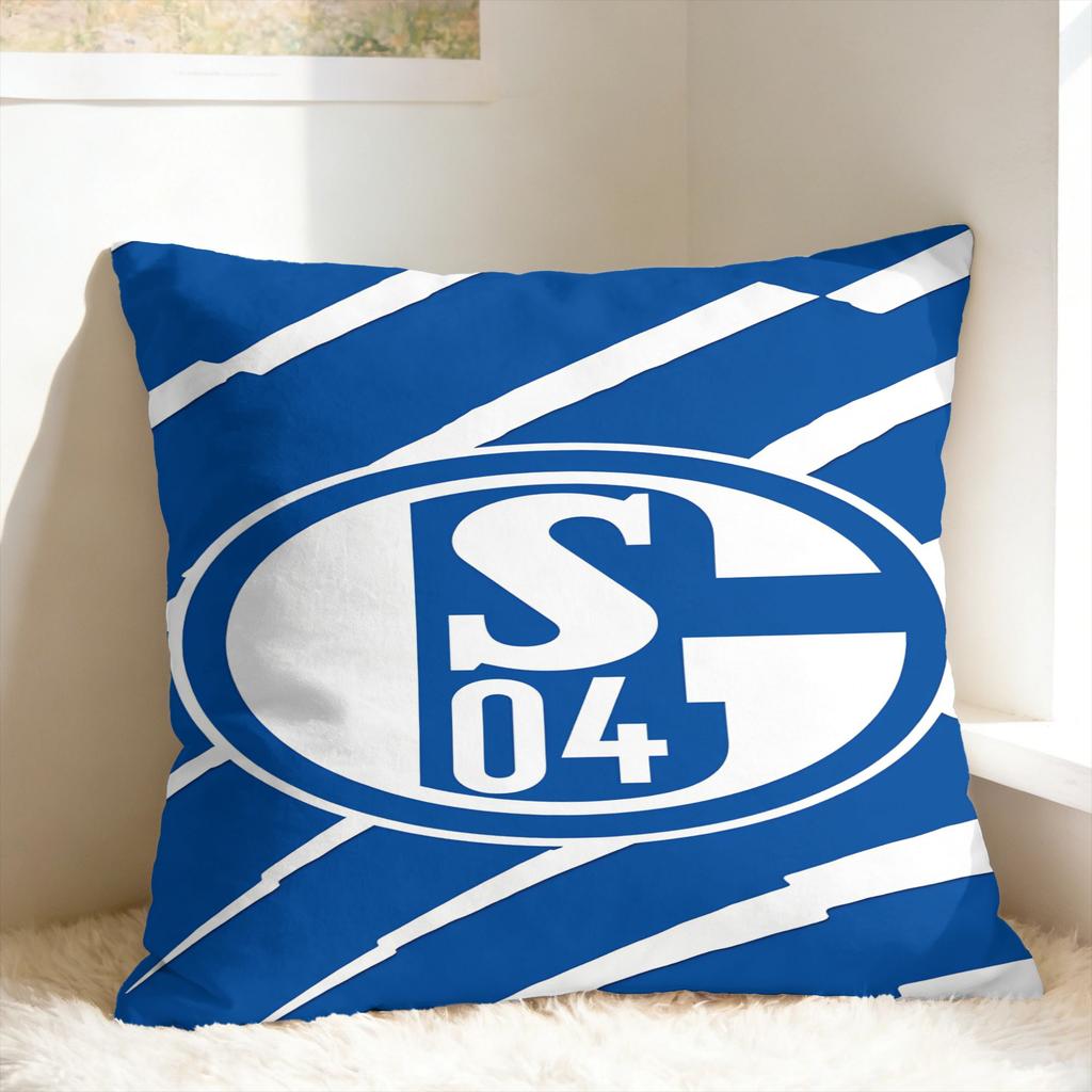 S-Schalke 04 Team Pillow Cover Novelty Pillow Case For Wedding Party Home Decor Soft Cushion Cover Gift