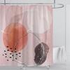 3D печать абстрактный линейный стиль акварельный набор штор для душа водонепроницаемый полиэстер занавеска для ванной украшение для дома с крючками