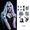 Halloween Ghost Clown Face Tattoo Stickers for Makeup and Masquerade Parties