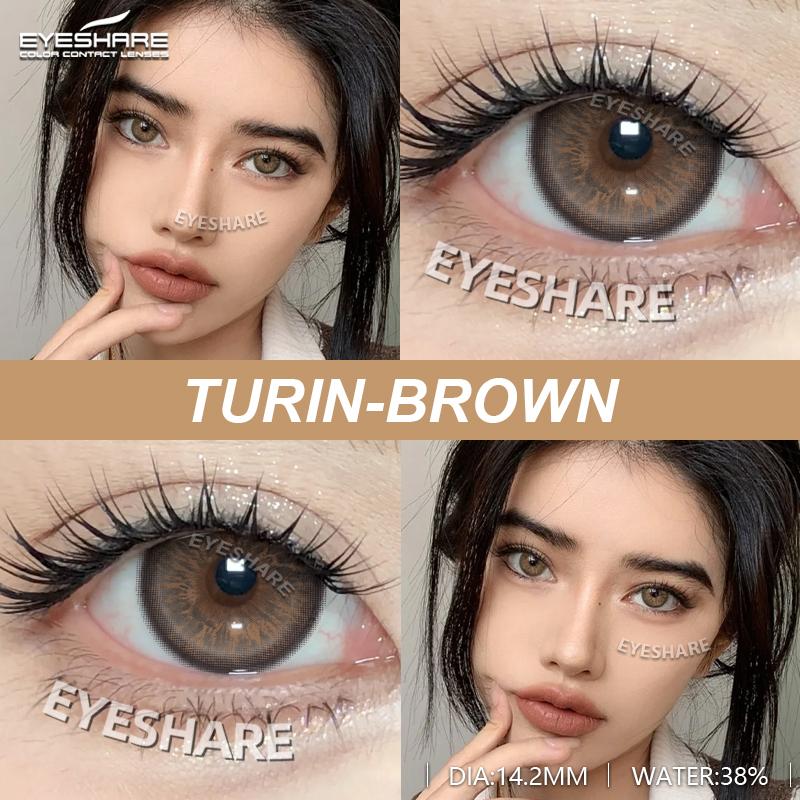Eyeshare Новые модные цветные контактные линзы, темно-синие контактные линзы, зеленые красивые линзы, коричневые контактные линзы, серые мягкие линзы, 1 пара