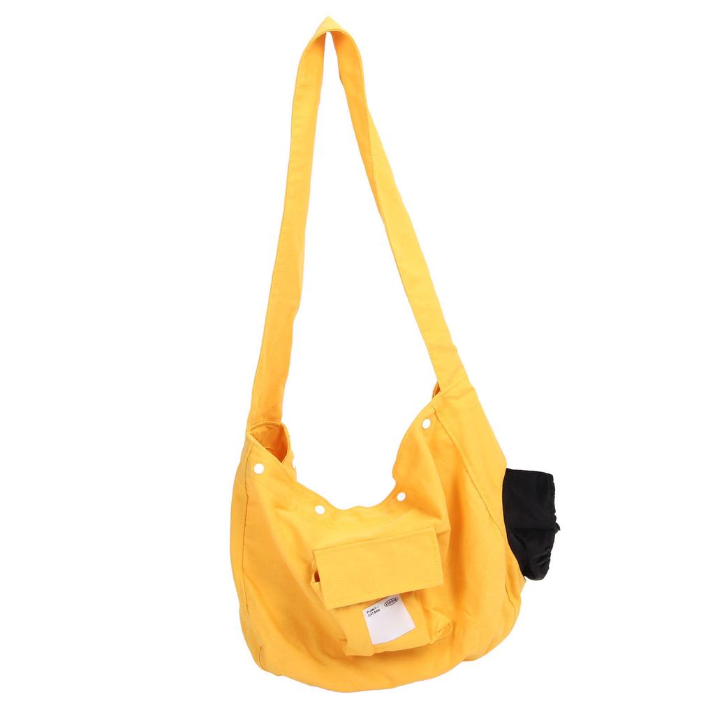 Кошачья сумка-переноска с лямкой для переноски, дышащая, большой емкости, сумка-мессенджер для домашних животных, холщовая сумка для кошек и собак