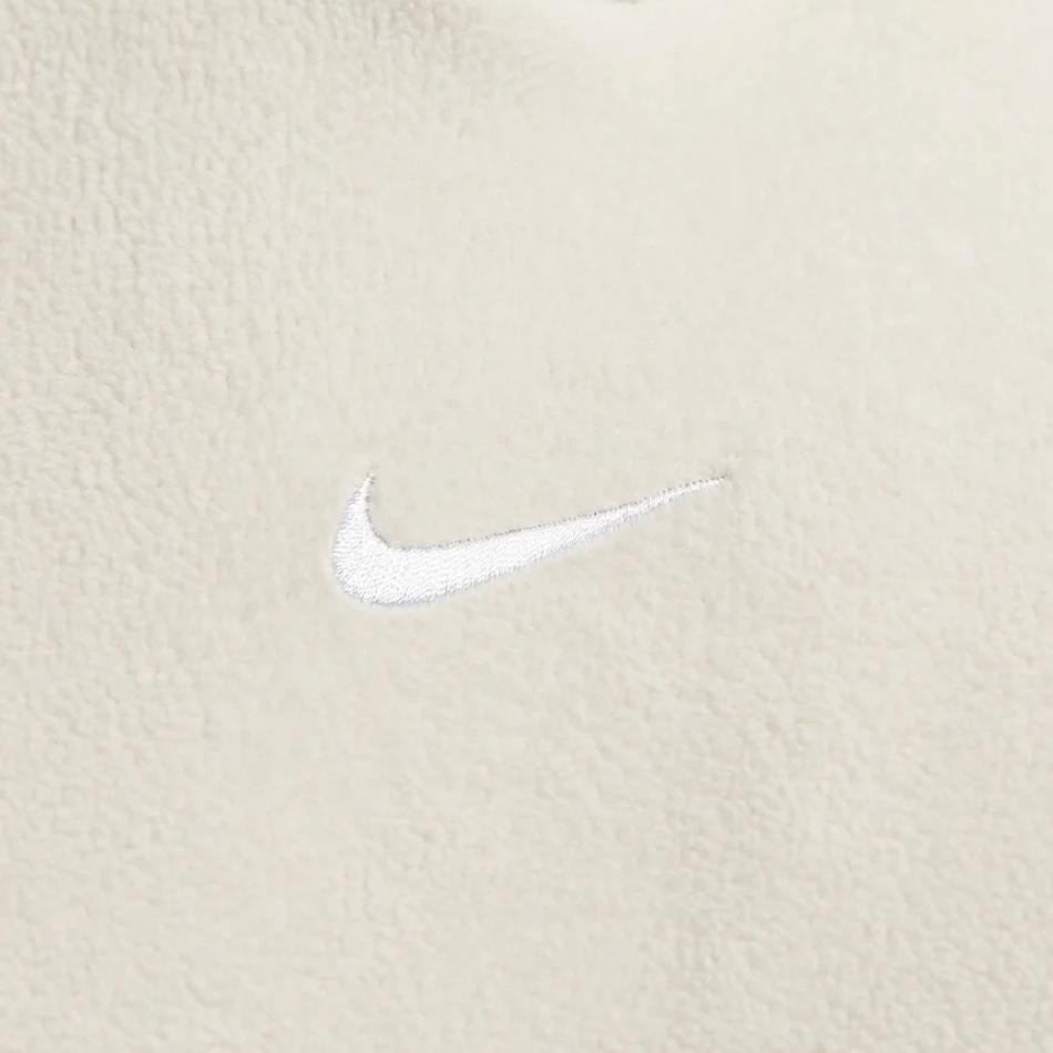 Nike Therma-Fit One свободный пуловер флисовый худи женские толстовки светло-коричневый белый FV8077-104