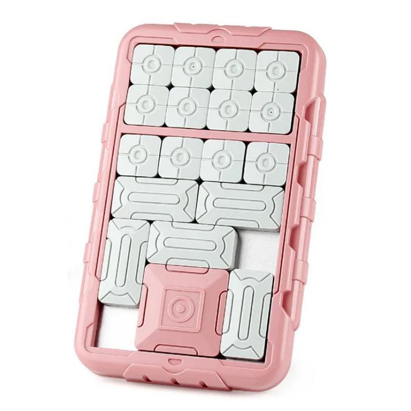 Игра-головоломка со слайдами Huarong Road Puzzle Board Обучающая интеллектуальная логическая настольная игра для детей в возрасте от 2 до 6 лет Игрушка для путешествий