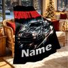 Custom Name Personalized Knight Rider Print Blanket, Home Decor, Bedroom, Sofa, Camping, Couch, Gifts for Birthday ChristmasEnthusiasts