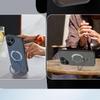 Премиальный чехол для телефона с текстурой овчины и магнитной подставкой-кольцом для TECNO POVA Curve 2 5G, противоударный, мягкий