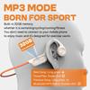 IPX8 водонепроницаемые беспроводные наушники с костной проводимостью Bluetooth 5.4+32 ГБ ОЗУ MP3-плеер HIFI музыкальная спортивная гарнитура для плавания с микрофоном