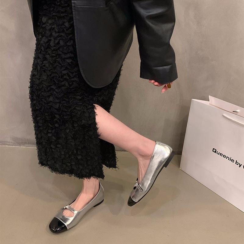 Мода 2024 года, дизайнерская женская обувь Мэри Джейн, модная женская обувь на плоской подошве с круглым носком, модельные балетки на мягкой подошве на плоской подошве