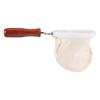 Reusable Flannel Cloth Handmade Coffee Filter Strainer with Wood Handle (Small)