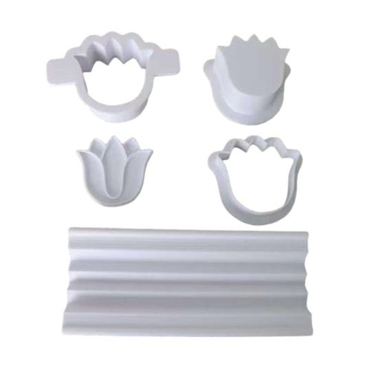 Tulip Flower Cake Pop Mold with Push Rod Cake Stick Cutter And Pusher Food Grade Baking Molds for Home Baking Birthday Parties