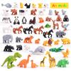 Large Particle Building Blocks Animal Scene Series Zoo World Tigier Lion Giraffe Whale Deer Bricks Toys  For Kids Christmas Gift