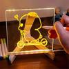 LED Note Board with Colors Light-Up Message Board Acrylic Dry Erase Board with Light Kids Adults Writing Drawing Board with Stand