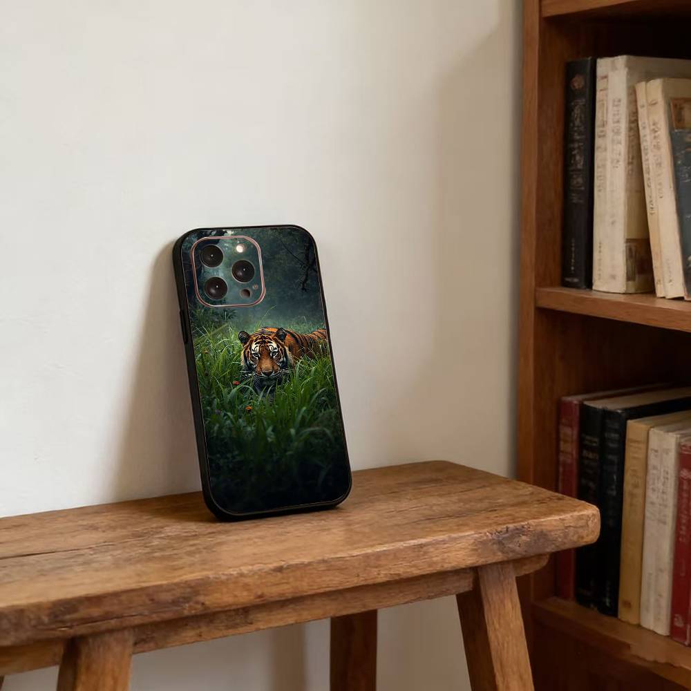 Чехол для телефона с тематикой тигра для iPhone 17, 16, 15, 14, 13, 12, 11 Plus, Pro, магнитный, для Magsafe, беспроводной зарядки