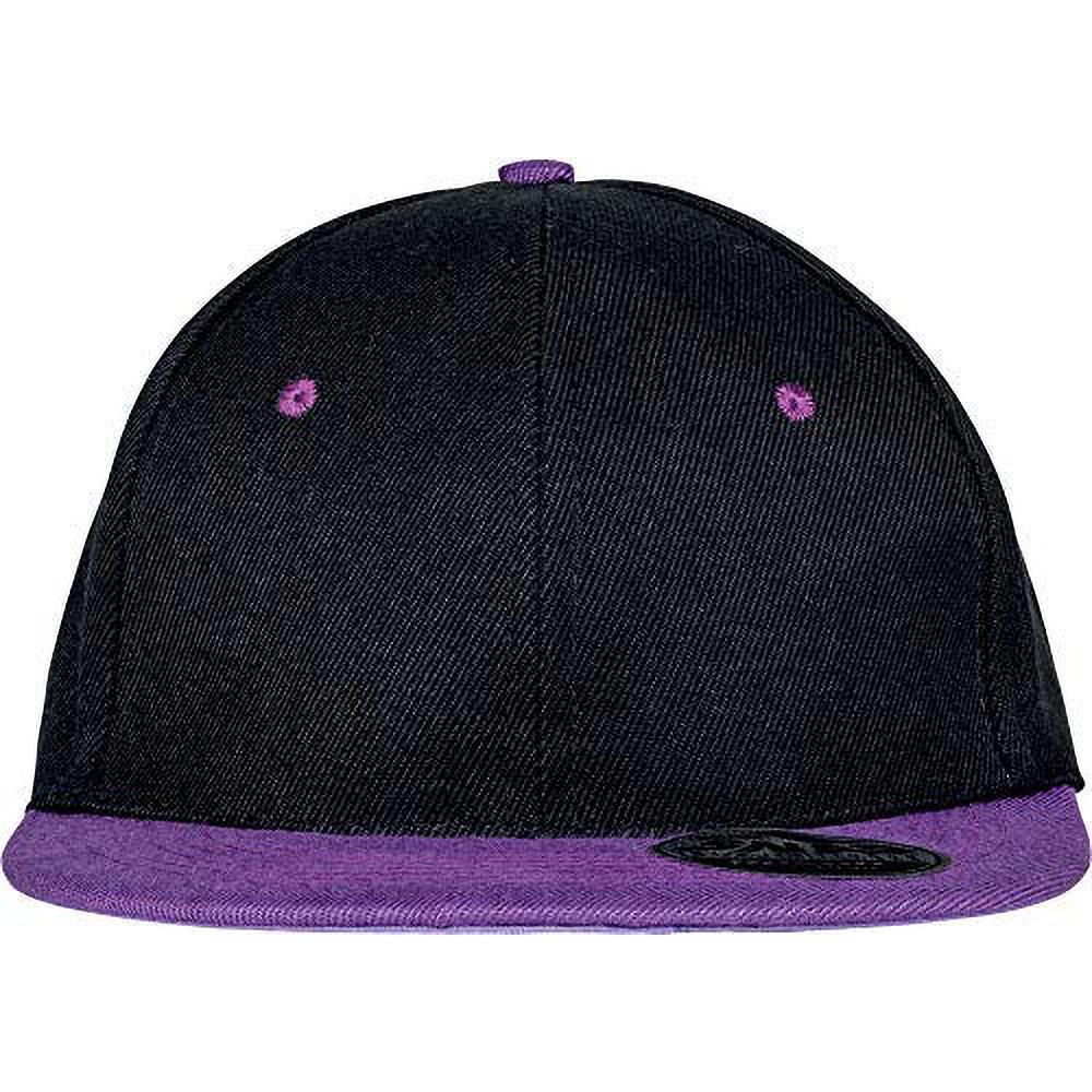 Result Unisex Core Bronx Original Flat Peak Snapback Dual Colour Cap