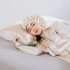 GENKINU Night 22 for Short and Long Includes Authenticity Verification Silk Cap for Shiny Adjustable for Sleeping Cap, 100% Silk, Momme, Hair, Sample,