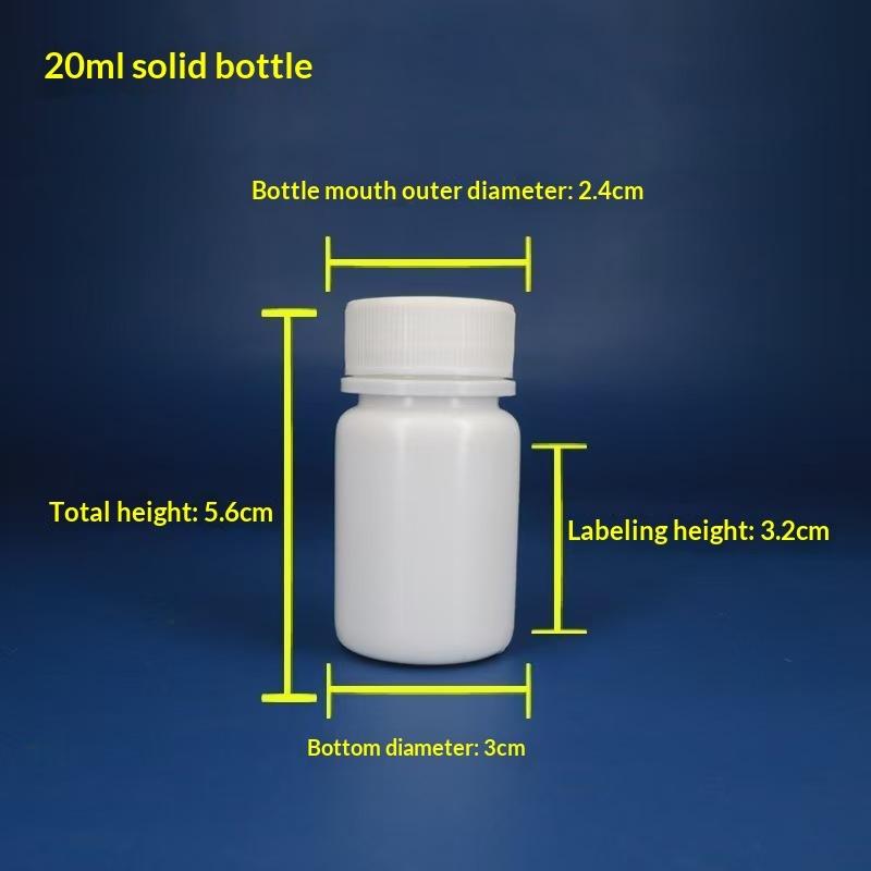 10 шт. 15 мл - 100 мл HDPE Пустые Белые Пластиковые Флаконы для Таблеток Герметичные Винтовые Крышки Пищевой Класс Для Капсул Порошков Добавок Дорожные