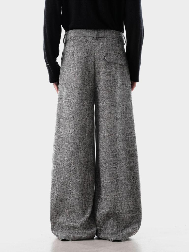 Унисекс Ретро Полосатые Двубортные Широкие Брюки