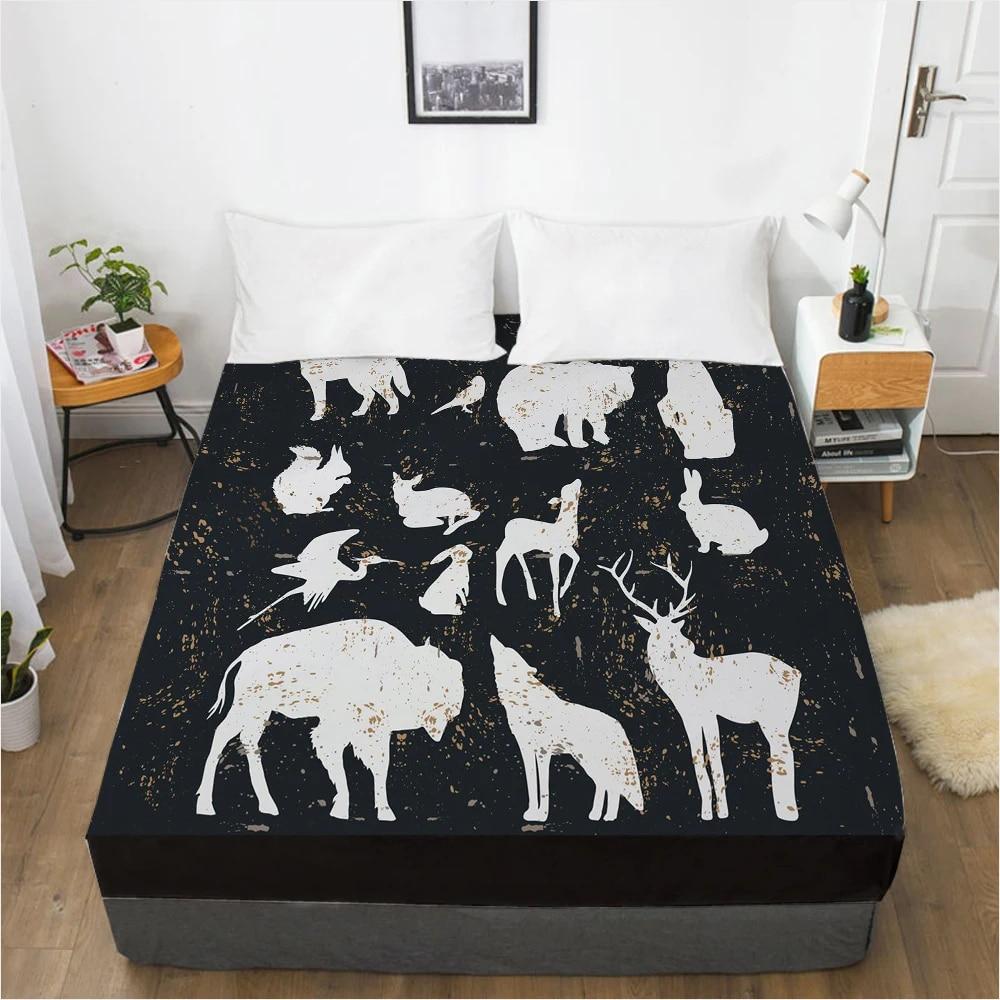 Простыни на заказ, наматрасник с резинкой, 3D простыня, постельное белье 200x200 160x200, простыня, постельное белье в богемном стиле