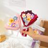 Cute Crochet Flowers Mini Flower Handmade Flower Bouquet Crochet Woven Artificial Flowers Knit Bouquets Mother's Day Gift