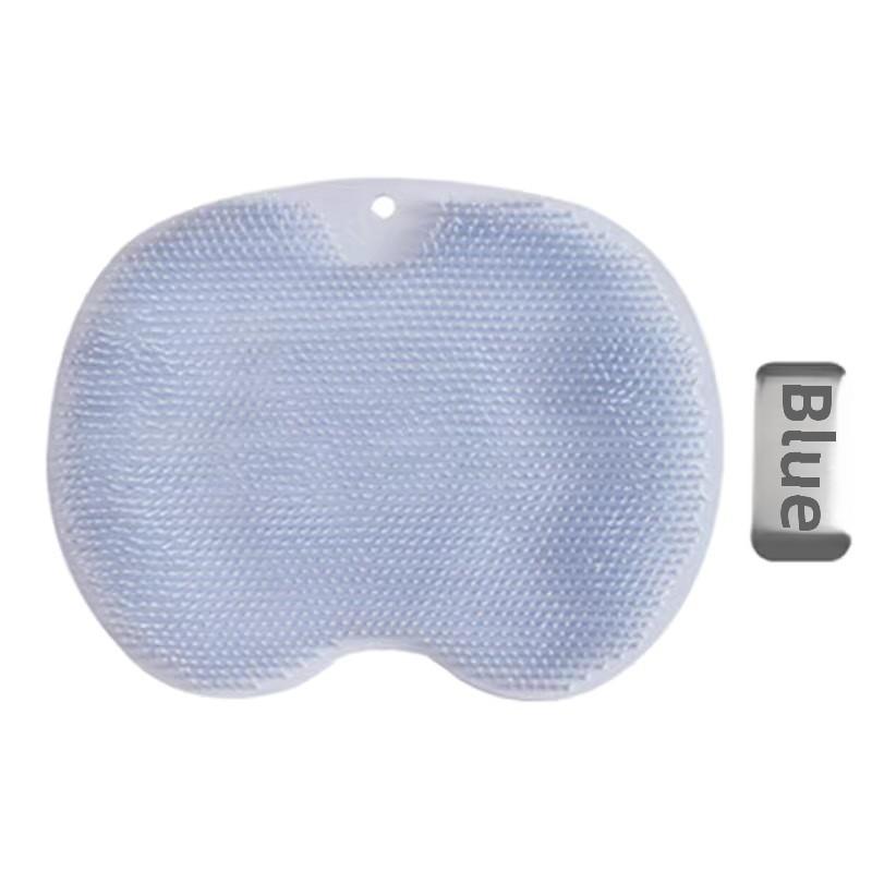 Нескользящая силиконовая накладка для ног с присосками, массажный коврик для спины, настенная щетка для ванны