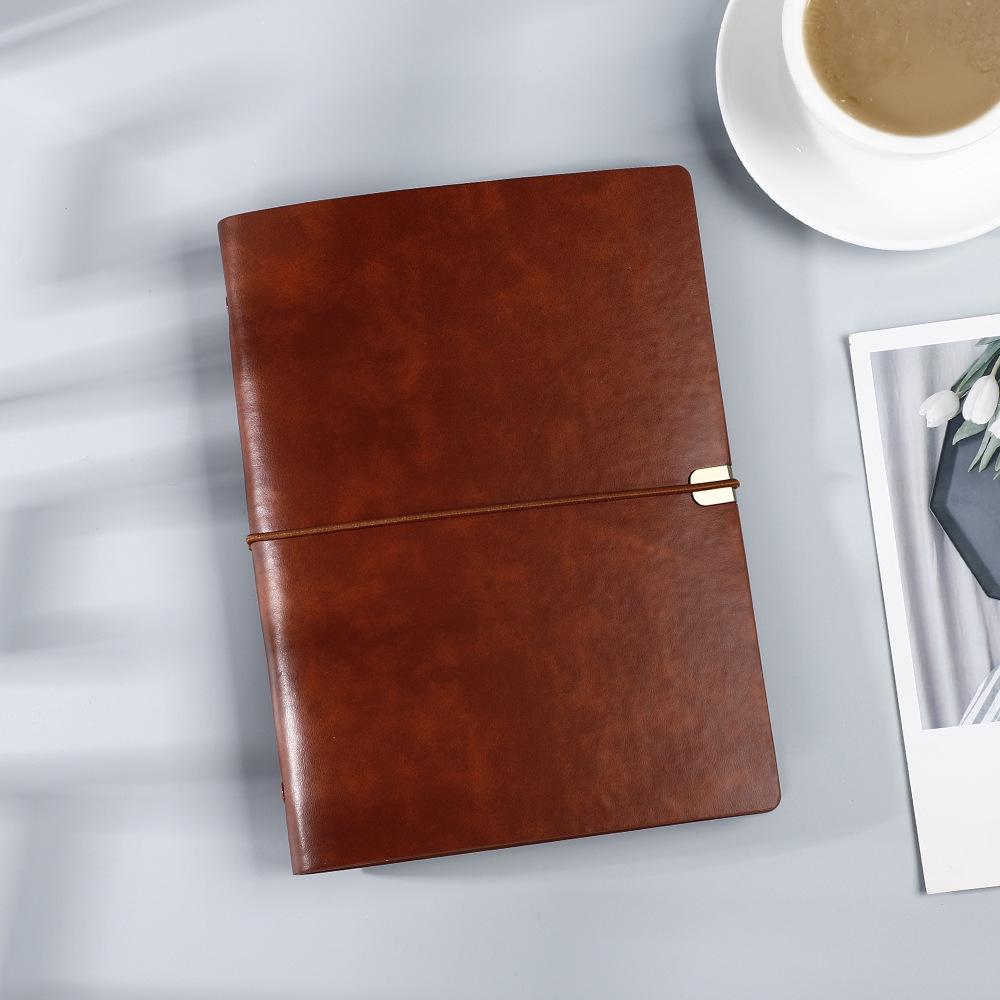 Блокнот A5 в мягкой обложке с текстурой личи на спирали - Отрывной кожаный деловой блокнот для встреч