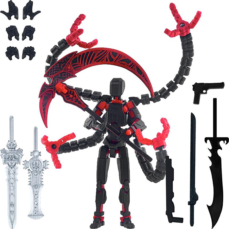 Фигурка Titan 13, 3D-печатный многосочлененный подвижный робот T13 с полной артикуляцией Фигурка Lucky 13 Nova 13 Action