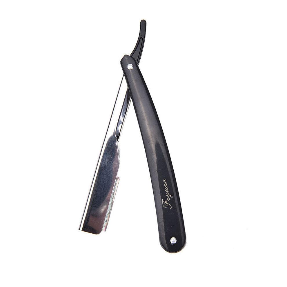 Парикмахерская бритва с прямым лезвием из нержавеющей стали, складной нож для бритья, мужской складной нож для бритья