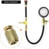 QWORK Universal Fuel Pressure Test Kit, Dual Scale Gauge (0-7 Bar/0-100 Psi) With Multiple Adapter Sizes, Brass Connectors