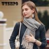 Solid Scarf Wave Light Stripe New Scarf WomenS Winter Fresh Sweet Macaron Monochrome Medium Long Scarf