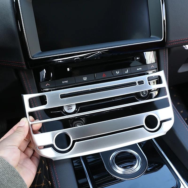 Автомобильный центр, кнопка режима кондиционирования, рамка, накладка, подходит для Jaguar XE XEL XF XFL F-PACE 2016-2018 Авто