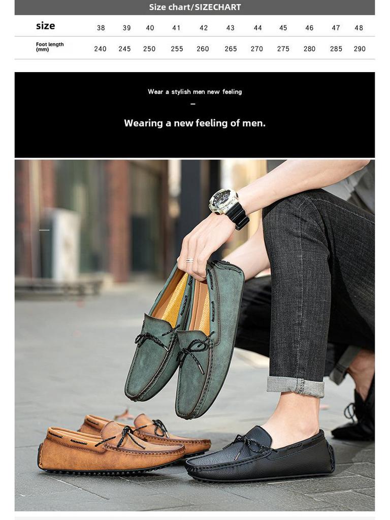 Мужские мокасины больших размеров с бархатной подкладкой: Теплая повседневная обувь для вождения на все времена года