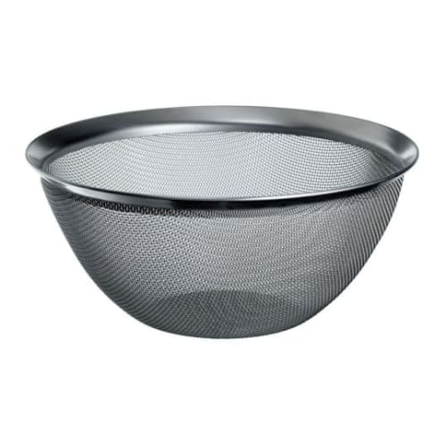 CHERRY TERRACE Allround Bowls Mesh Strainer for Vegetable Draining and Baking, Made In Japan, Plain Weave Mesh (16cm (Small))
