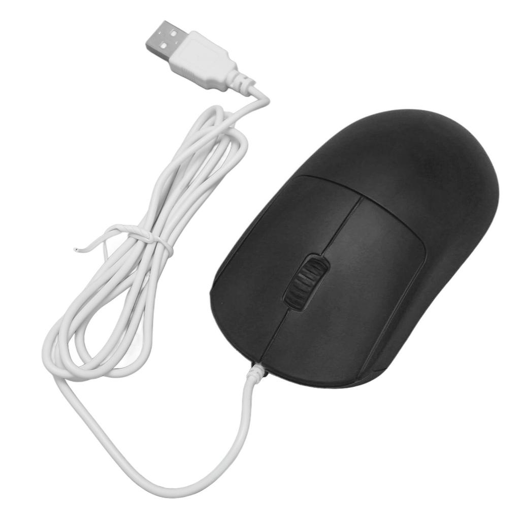 Wired Mouse Optical 1200DPI USB Port Ergonomic Design Plug and Play Computer Mouse for Laptops