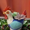 Silicone Flowerpot Mold Rooster Shape Silicone Crafting Mould for Crafting Succulent Planter and Home Decoration Project