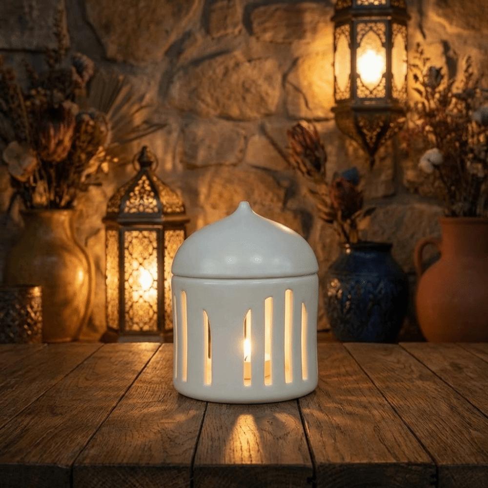 Ethnic Candle Holder Traditional Tea Lights Holder Islamic Lantern Candle Base  Tabletop Decoration