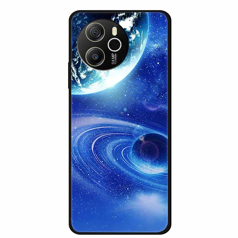 Чехол для телефона Blackview Shark 8 Задняя крышка 6.78" Черный силикон Мягкий чехол для Blackview Shark 8 Чехол Shark8 Ударопрочный