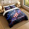 3Pcs Bedding Set Custom Name Text, 1 Sheet 2 Pillowcases Home Bed DecorAtletico Madrid