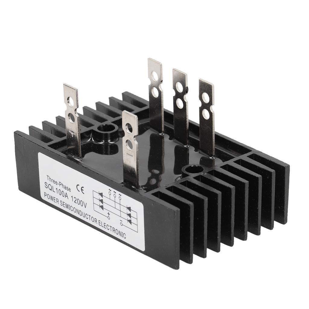 High Power Rectifier Diode Bridge Voltage Regulator 3 Phase 100A 1200V Module with Heatsink
