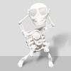 3D Танцующий Скелет Жуткий Танцующий Подвижный Скелет Мультяшное Животное Мини Фигурка Черепа Обучающая Игрушка Детский Подарок