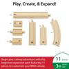 BRIO Add-On Rail Set 1 (33401) for ages 3 and up. [Toy, Wooden Toy, Wooden Rail, Gift (Birthday/Christmas)]