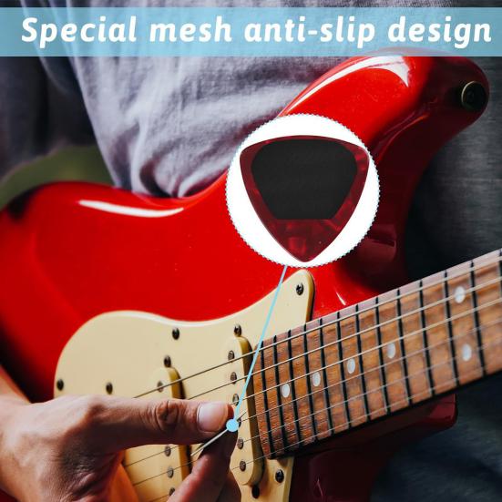 16 шт. Резиновые накладки для медиаторов, многоразовые, самоклеящиеся, для рук, противоскользящие наклейки для медиаторов для потных рук, для живых выступлений, для начинающих