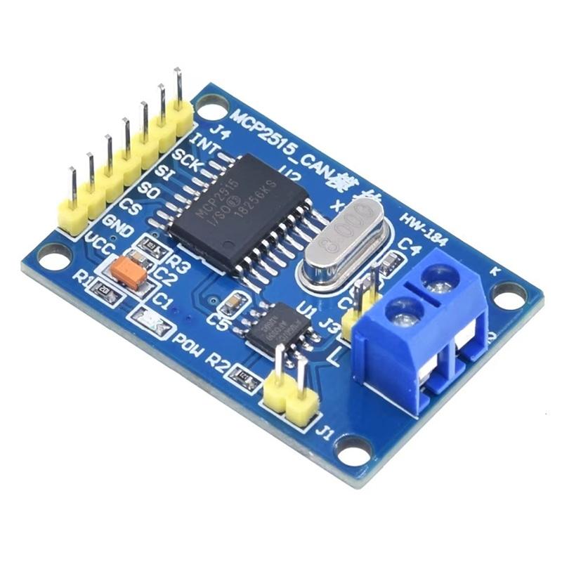MCP2515 CAN Bus Module TJA1050 Receiver SPI Stable Performance for 51 MCU ARM Controller Automotive Control System DIY Design