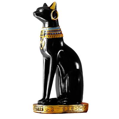 1 шт. Египетская статуэтка кошки Бастет, статуя богини-кошки, новый подсвечник, животное-украшение из смолы, подарок, украшение для дома, мелкие поделки