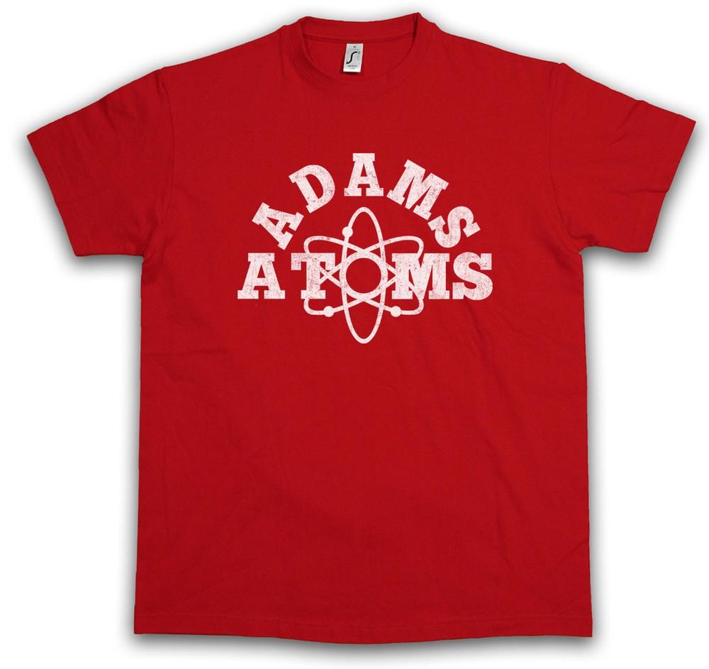 ADAMS ATOMS T-SHIRT Revenge of the College Team Nerds Symbol Sign Logo