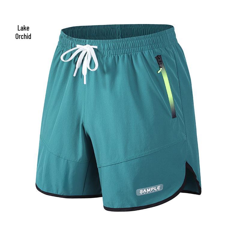 Men's Quick-Dry Ice Silk Sports Shorts - Plus Size, Casual Beach Fitness & Running Pants