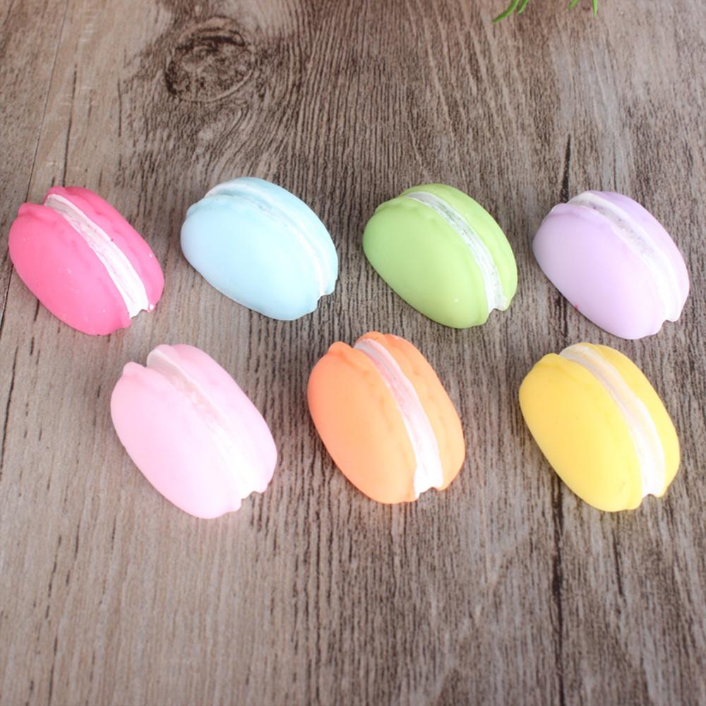 Resin Kitchen Fridge Sticker Macarons Cute Creative Magnetic Cartoon Design Memo Message Personality Home Decoration