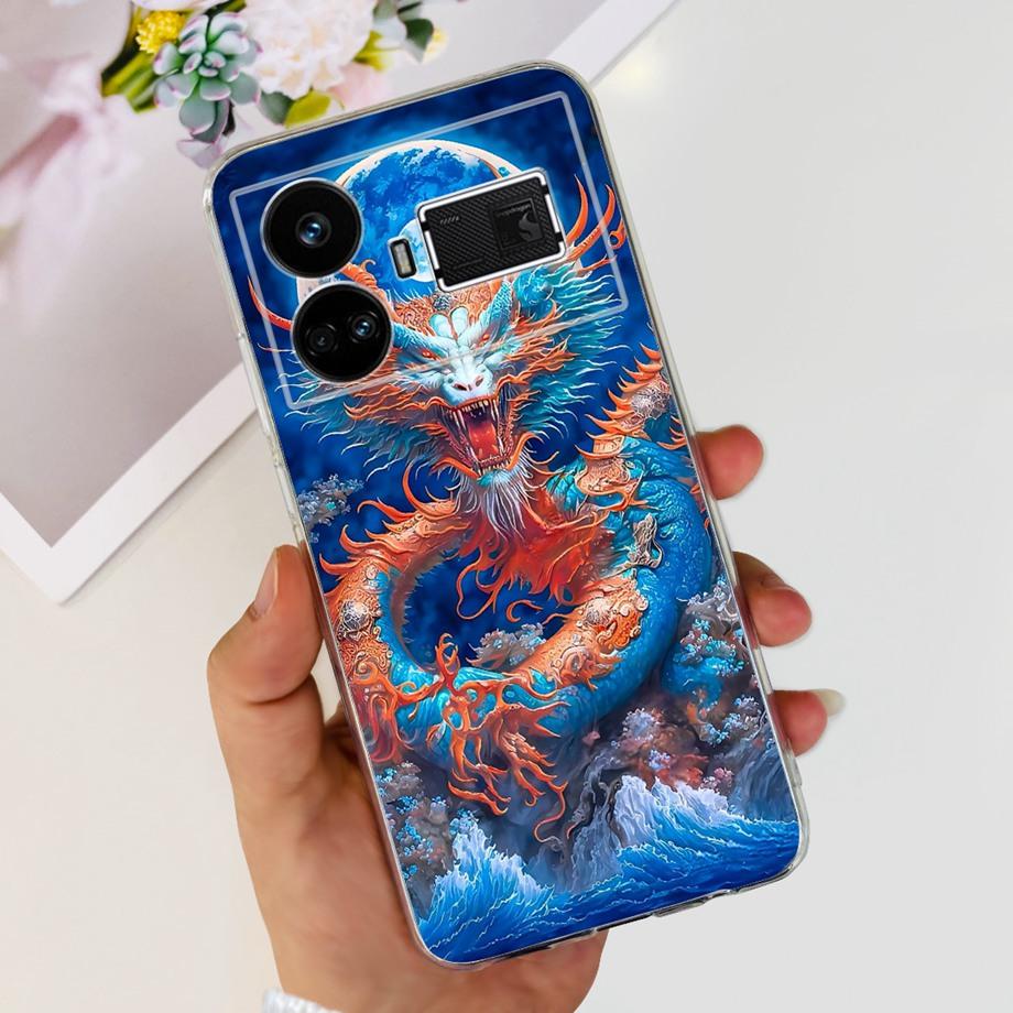 Для Realme GT5 240 Вт / GT3 / GT Neo 3 / GT Neo 5 Чехол Милый Мультяшный Роскошный Мягкий Силикон Прозрачный Чехол для Телефона Задняя Крышка Capas