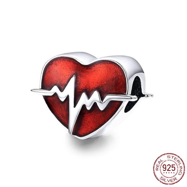 925 Sterling Silver Angel Mom Family Heart Series Shine Beads Fit Original Fashion Charms Bracelets Women DIY Jewelry